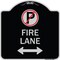 Signmission Fire Lane Heavy-Gauge Aluminum Architectural Sign, 18" x 18", BS-1818-24021 A-DES-BS-1818-24021 - alternate 1